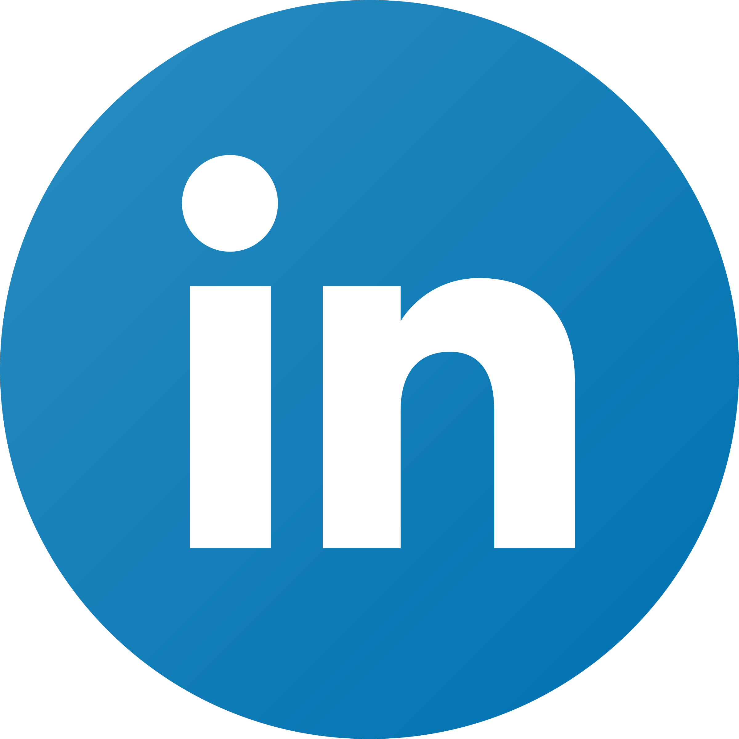 Logo do LinkedIn com fundo azul e as letras “in” em branco.