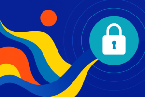 Imagem abstrata representando o uso seguro e anonimizado de dados clínicos com inteligência artificial.